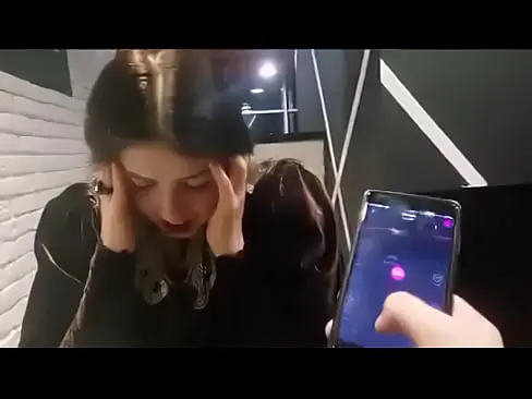 Cute Girl With Remote Vibrator In Public