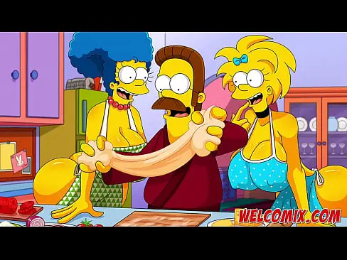 Flandis Fucking The Simptoons Hotties Pepperoni Pizza The Simptoons