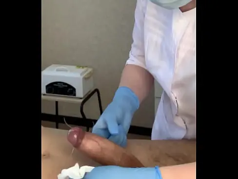 The Patient Cum Powerfully During The Examination Procedure In The Doctors Hands