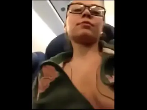 Flash Tits And Pussy In Plane