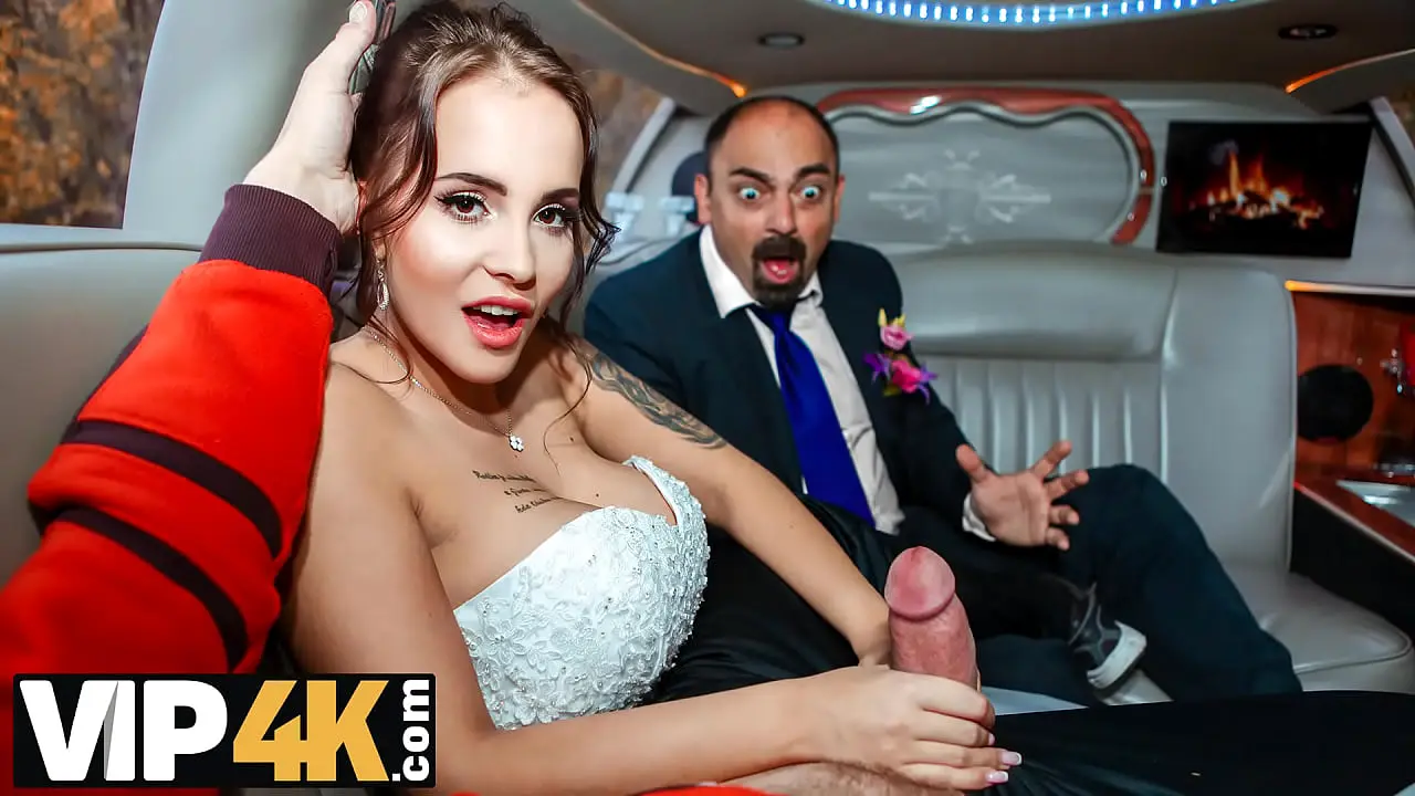 Vip4k Random Passerby Scores Luxurious Bride In The Wedding Limo