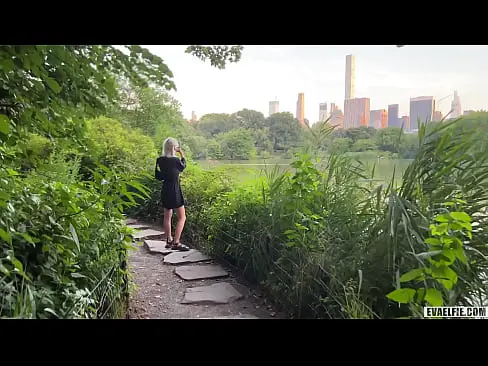 Sucking Strangers Cock In New York Central Park To Let Him Fuck Me And Cum All Over My Cute Face  Eva Elfie