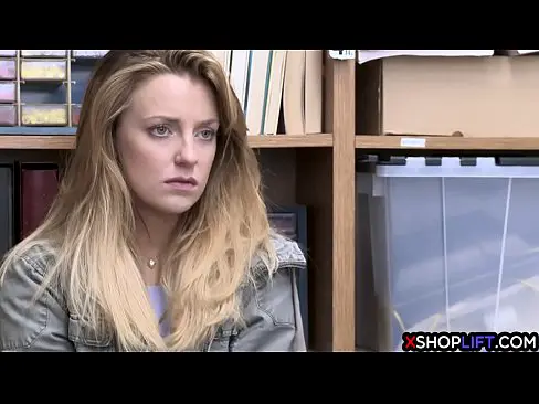 Blonde Petite Teen Thief Got Banged In The Back Office